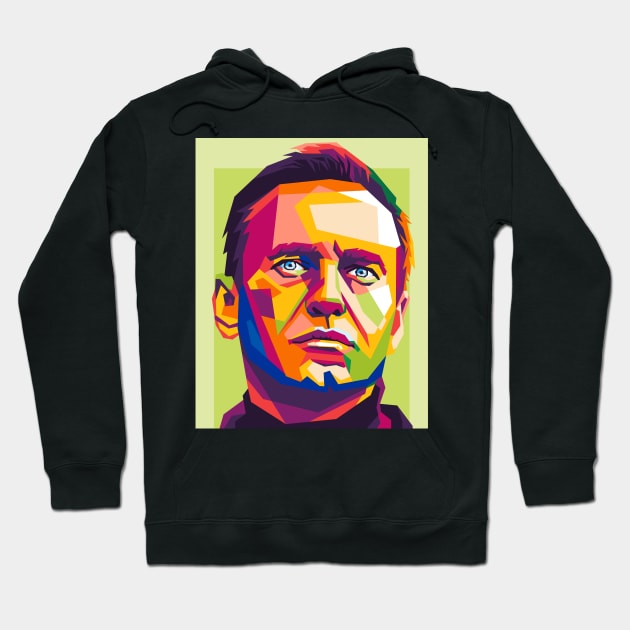 navalny Hoodie by cool pop art house